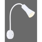 ARENA Sieninis šviestuvas with extension arm 1*R50 E14 Balta