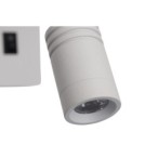 MAGNUM 3 Sieninis šviestuvas1xE27+3W LED Apvalus Balta