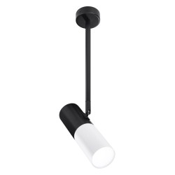 TUBE Pakabinamas šviestuvas /SEAT POST 1xGU10 6.8/19.5 Balta +Juoda