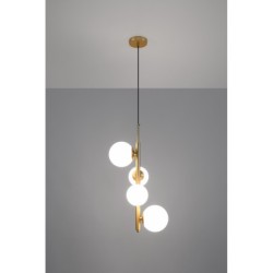 CORDEL Pakabinamas šviestuvas BRASS 4xG9 Balta
