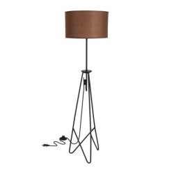 FLOAT Toršeras Juoda 1xE27 Tamsi timber