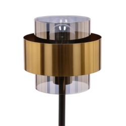 Spiega Stalinis šviestuvas Juoda +brass 1xE27 smokey