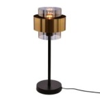 Spiega Stalinis šviestuvas Juoda +brass 1xE27 smokey