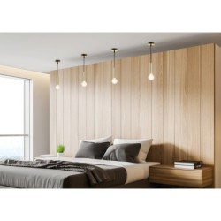 1-LIGHT Pakabinamas šviestuvas DALLAS Ø42X142mm 1xE27 Aukso