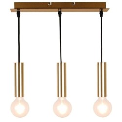 3-LIGHT Pakabinamas šviestuvas DALLAS Ø42X142mm 3xE27 Aukso