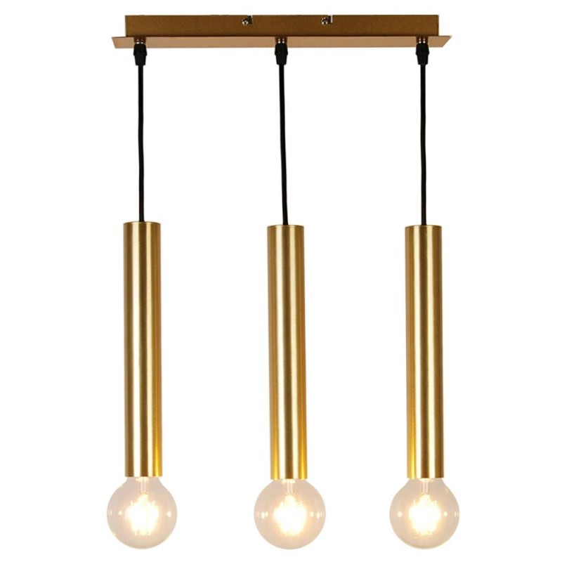 3-LIGHT Pakabinamas šviestuvas DALLAS Ø42X284mm 3xE27 Aukso