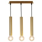 3-LIGHT Pakabinamas šviestuvas DALLAS Ø42X284mm 3xE27 Aukso