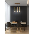 3-LIGHT Pakabinamas šviestuvas DALLAS Ø42X284mm 3xE27 Aukso