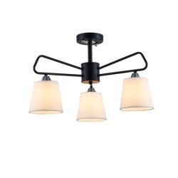 3-LIGHT Pakabinamas šviestuvas MORLEY 3xE14 Juoda