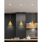 Pakabinamas šviestuvas VOSS 1xE27 Geltona