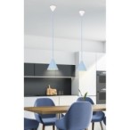 Pakabinamas šviestuvas VOSS 1xE27 Mėlyna