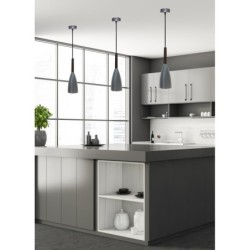 Pakabinamas šviestuvas FLEN II 1xE27 Pilka