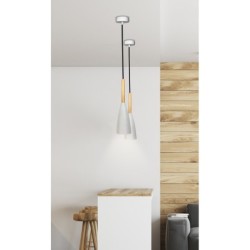 Pakabinamas šviestuvas TROSA 1xE27 Balta