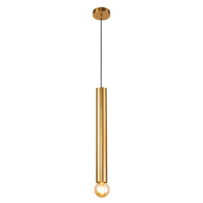 Pakabinamas šviestuvas AUSTIN. SLIM Ø60X500mm 1xE27 Aukso