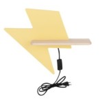 LIGHTNING Sieninis šviestuvas 4W LED 4000K IQ KIDS su laidu Aukso