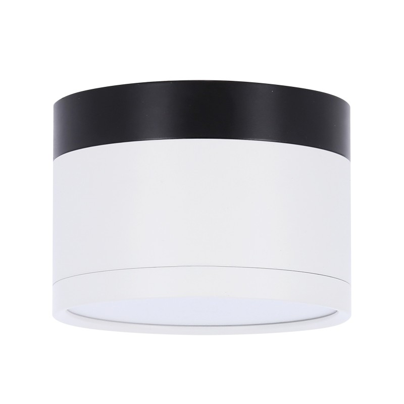 Lubinis šviestuvas TUBE 9W LED 4000K Balta + Juoda D:8.8CM