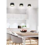 Lubinis šviestuvas TUBE 9W LED 4000K Juoda + Balta D:8.8CM
