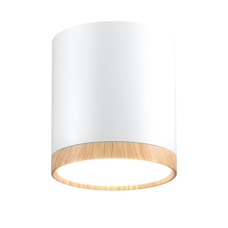 Lubinis šviestuvas TUBE 5W LED 4000K Medžio + Balta D:6.8CM