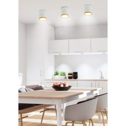 Lubinis šviestuvas TUBE 5W LED 4000K Medžio + Balta D:6.8CM
