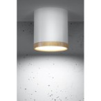 Lubinis šviestuvas TUBE 5W LED 4000K Medžio + Balta D:6.8CM
