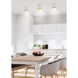 Lubinis šviestuvas TUBE 5W LED 4000K Medžio + Balta D:6.8CM