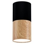 Lubinis šviestuvas TUBE 1X50W GU10 Medžio + Juoda D:5.8CM