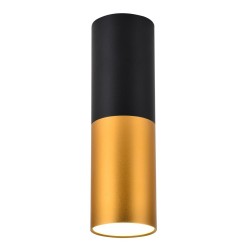 Lubinis šviestuvas TUBE 1xGU10 5.8/20 Juoda + Aukso