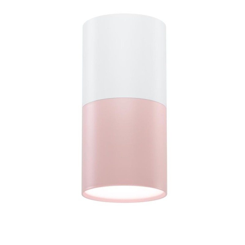 Lubinis šviestuvas TUBA 1X50W GU10 PINK+Balta D:5.8CM