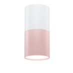 Lubinis šviestuvas TUBA 1X50W GU10 PINK+Balta D:5.8CM