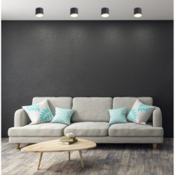 Lubinis šviestuvas TUBE 9W LED 8.8/7.5 Medžio+Juoda 4000K