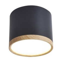 Lubinis šviestuvas TUBE 9W LED 8.8/7.5 Medžio+Juoda 4000K