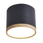 Lubinis šviestuvas TUBE 9W LED 8.8/7.5 Medžio+Juoda 4000K