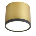 Lubinis šviestuvas TUBE 9W LED 8.8/7.5 Juoda +Aukso MAT 4000K
