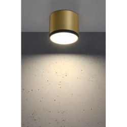 Lubinis šviestuvas TUBE 9W LED 8.8/7.5 Juoda +Aukso MAT 4000K
