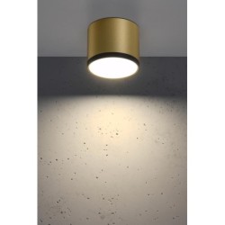 Lubinis šviestuvas TUBE 9W LED 8.8/7.5 Juoda +Aukso MAT 4000K