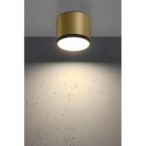 Lubinis šviestuvas TUBE 9W LED 8.8/7.5 Juoda +Aukso MAT 4000K