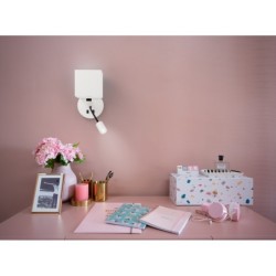 MAGNUM 1 Sieninis šviestuvas 1xE27+3W LED Square Balta