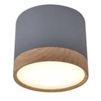 Lubinis šviestuvas TUBE 9W LED 8.8/7.5 Medžio+Pilka 4000K