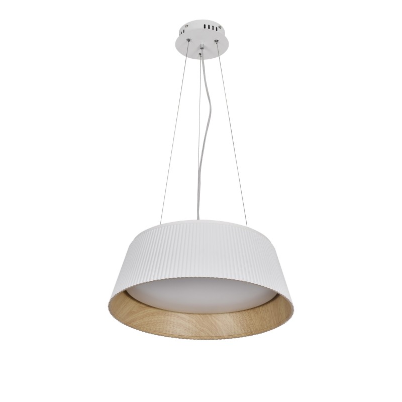UMBRIA Pakabinamas šviestuvas Balta + Medžo 1X24W LED