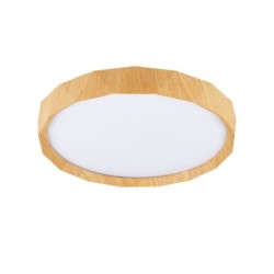 CADIX Lubinis šviestuvas Balta + Medžo 24W LED 38.5CM Balta
