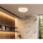 CADIX Lubinis šviestuvas Balta + Medžo 24W LED 38.5CM Balta