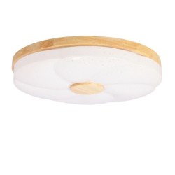 FioriNE Lubinis šviestuvas Medžio 24W LED 39CM Balta +Medžio 4000K