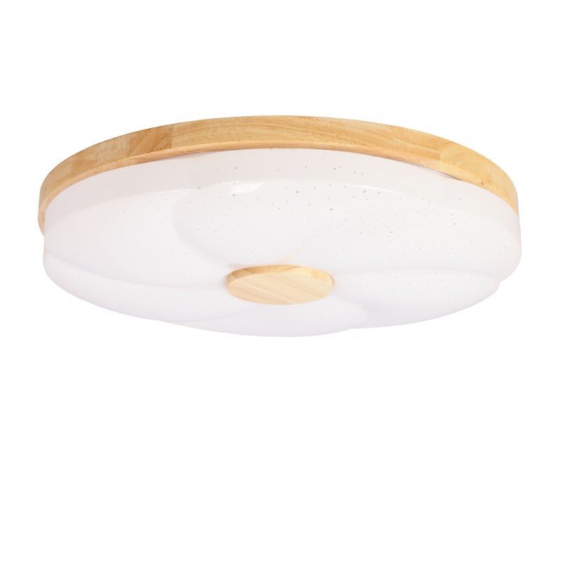 FioriNE Lubinis šviestuvas Medžio 24W LED 39CM Balta +Medžio 4000K