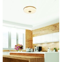 FioriNE Lubinis šviestuvas Medžio 24W LED 39CM Balta +Medžio 4000K