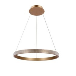 Hashim Pakabinamas šviestuvas 60cm Aukso 34W 4000K LED Krištoliukai
