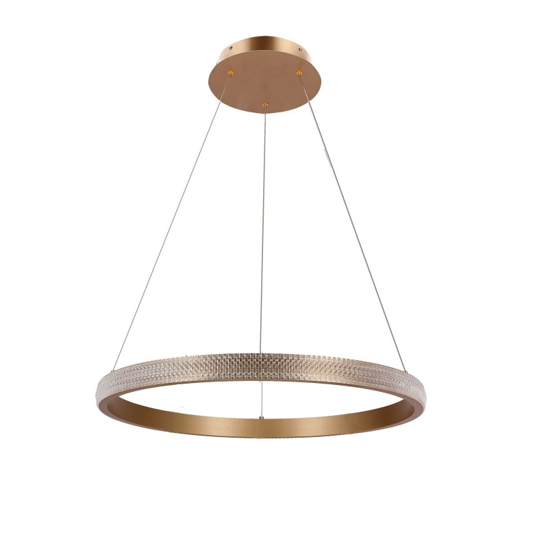 Hashim Pakabinamas šviestuvas 60cm Aukso 34W 4000K LED Krištoliukai