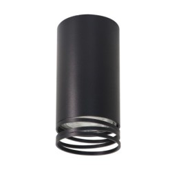 Tuba Lubinis šviestuvas Juoda 1xGU10 D:5.5CM