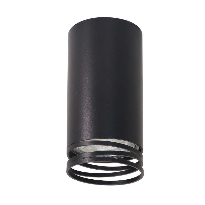 Tuba Lubinis šviestuvas Juoda 1xGU10 D:5.5CM