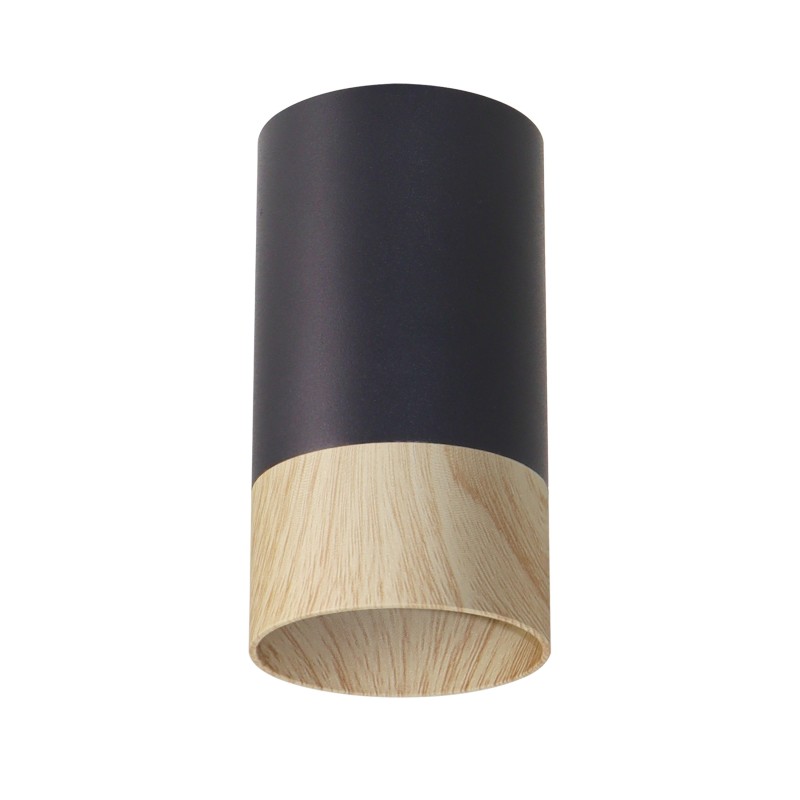 Conti tube Lubinis šviestuvas 1xGU10 5.5/10 Juoda +Medžo