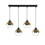 Contessa Pakabinamas šviestuvas Juoda 4xE27 Aukso